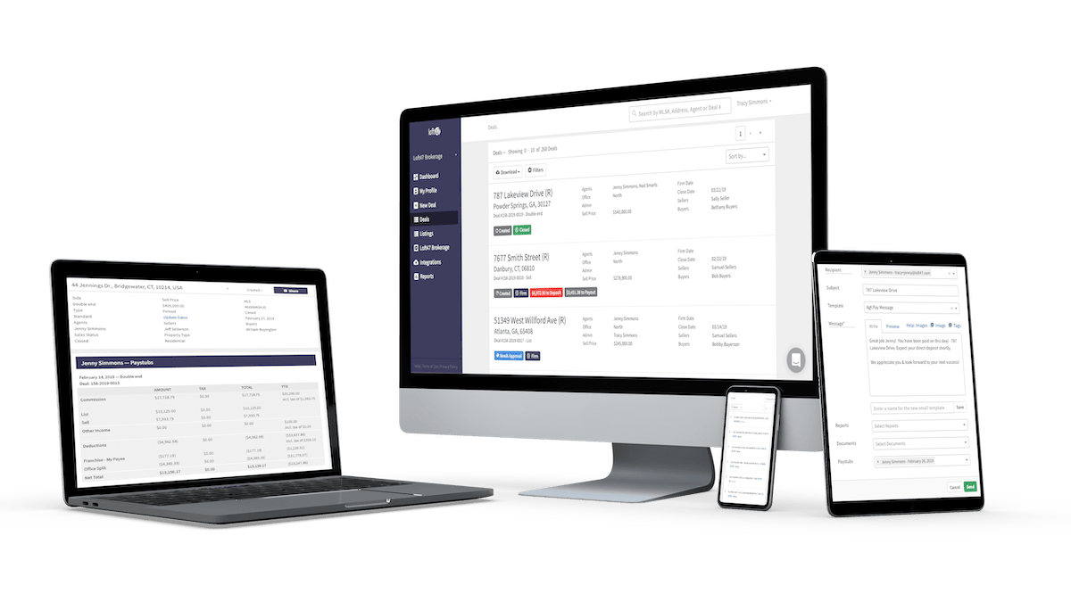 Internal interface with spreadsheets and charts for Loft47.